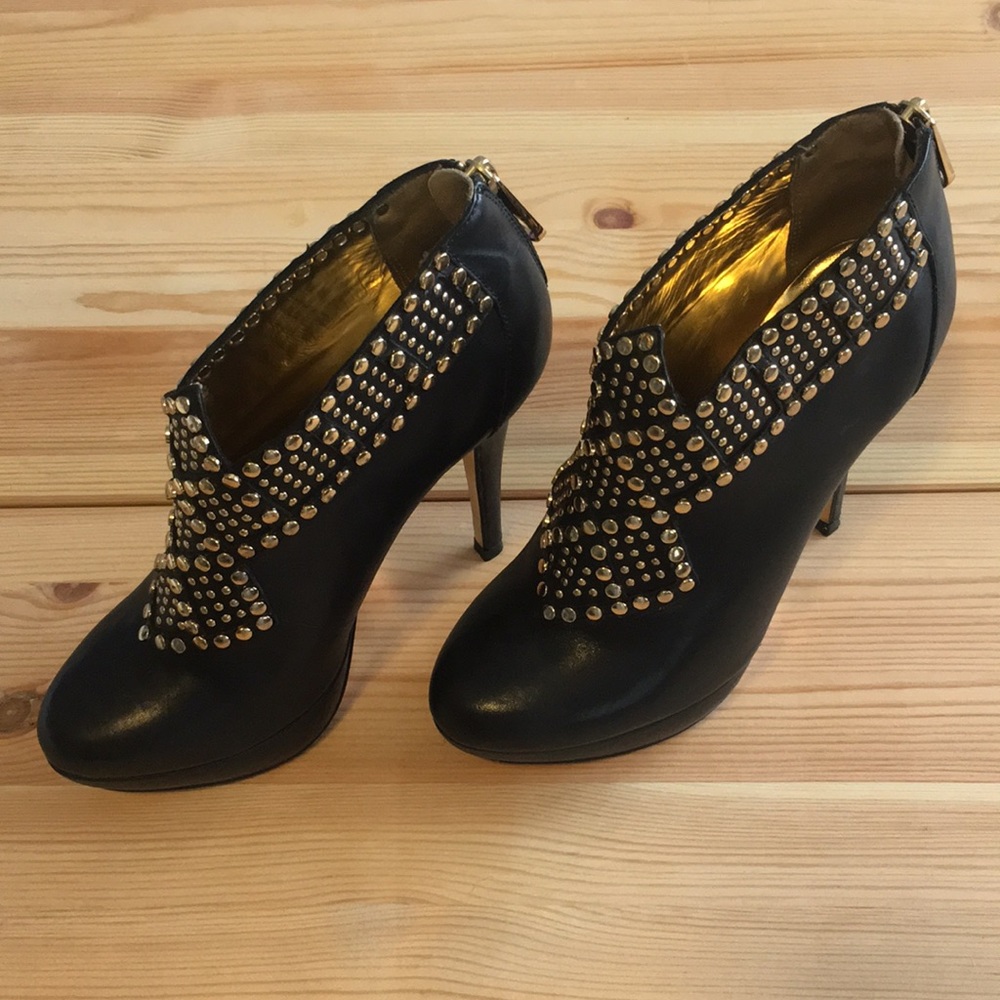 Ted Baker Gold Studded Booties